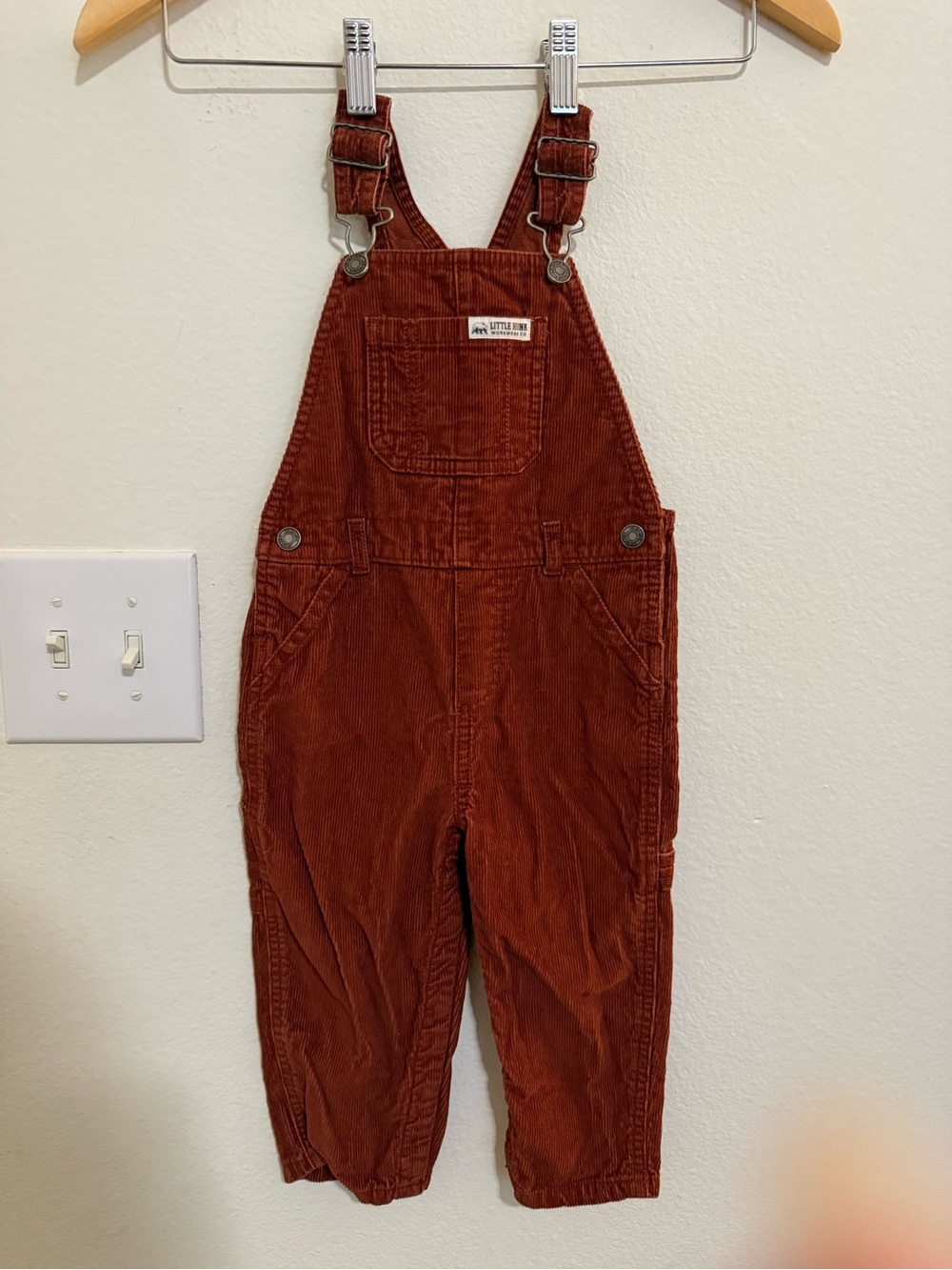 Carters’s Rust Corduroy Overalls